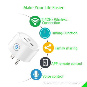 Smart Life US Zigbee Amazon Tuya Google Alexa Electric Wifi Smart Plug Sockets